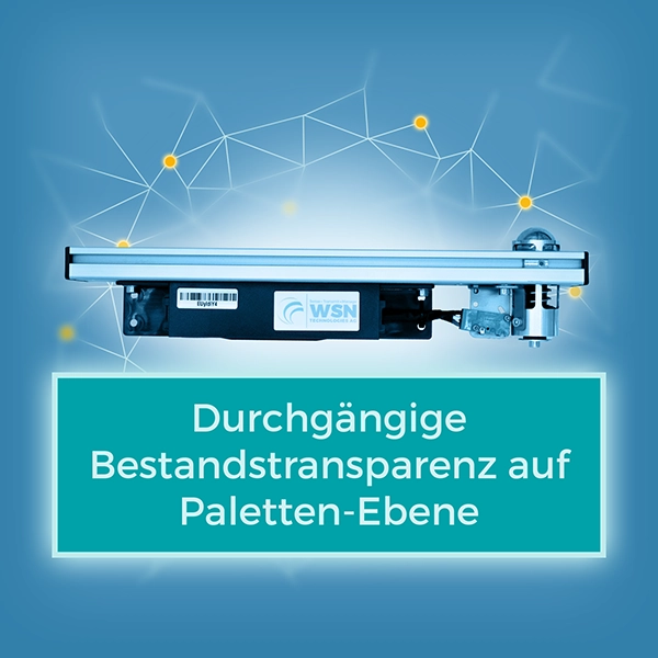 Durchgängige Bestandstransparenz auf Paletten-Ebene, WSNet Palettensensor, Nutzen, Karussell