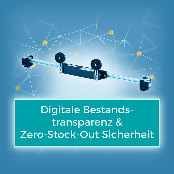 Digitale Bestandstransparenz & Zero-Stock-out Sicherheit, WSNet Rollenbahnsensor, Nutzen, Karussell