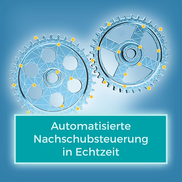 Automatisierte Nachschubsteuerung, Vorteile, Startseite, Karussell