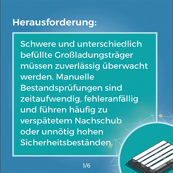 Referenz, Herausforderung, Karussell Praxisbeispiel, Lösungen, WSNet Gewichtsensor