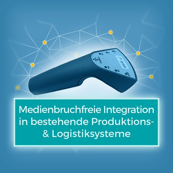 Medienbruchfreie Integration in bestehende Produktions- & Logistiksysteme, WSNet Handscanner, Nutzen, Karussell