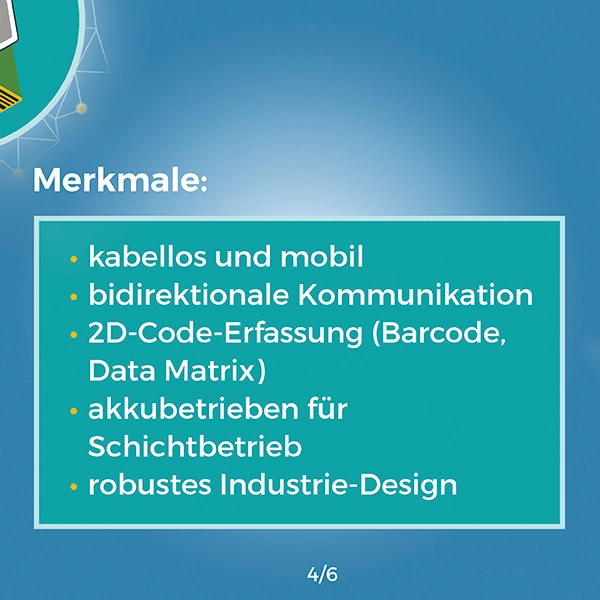 Referenz, Merkmale, Karussell Praxisbeispiel, Lösungen, WSNet Handscanner