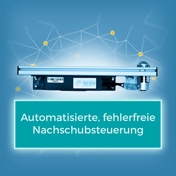 Automatisierte, fehlerfreie, Nachsteuerung, WSNet Palettensensor, Nutzen, Karussell