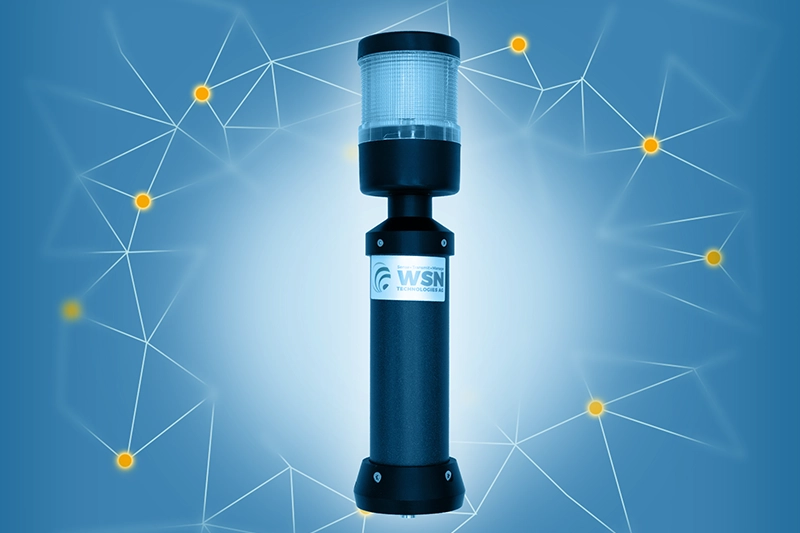 Beitragsbild, Produkte, WSNet Signallampe