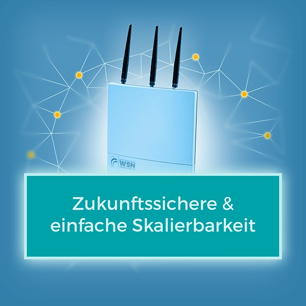 Zukunftssichere & einfache Skalierbarkeit, WSNet Gateway, Nutzen, Karussell