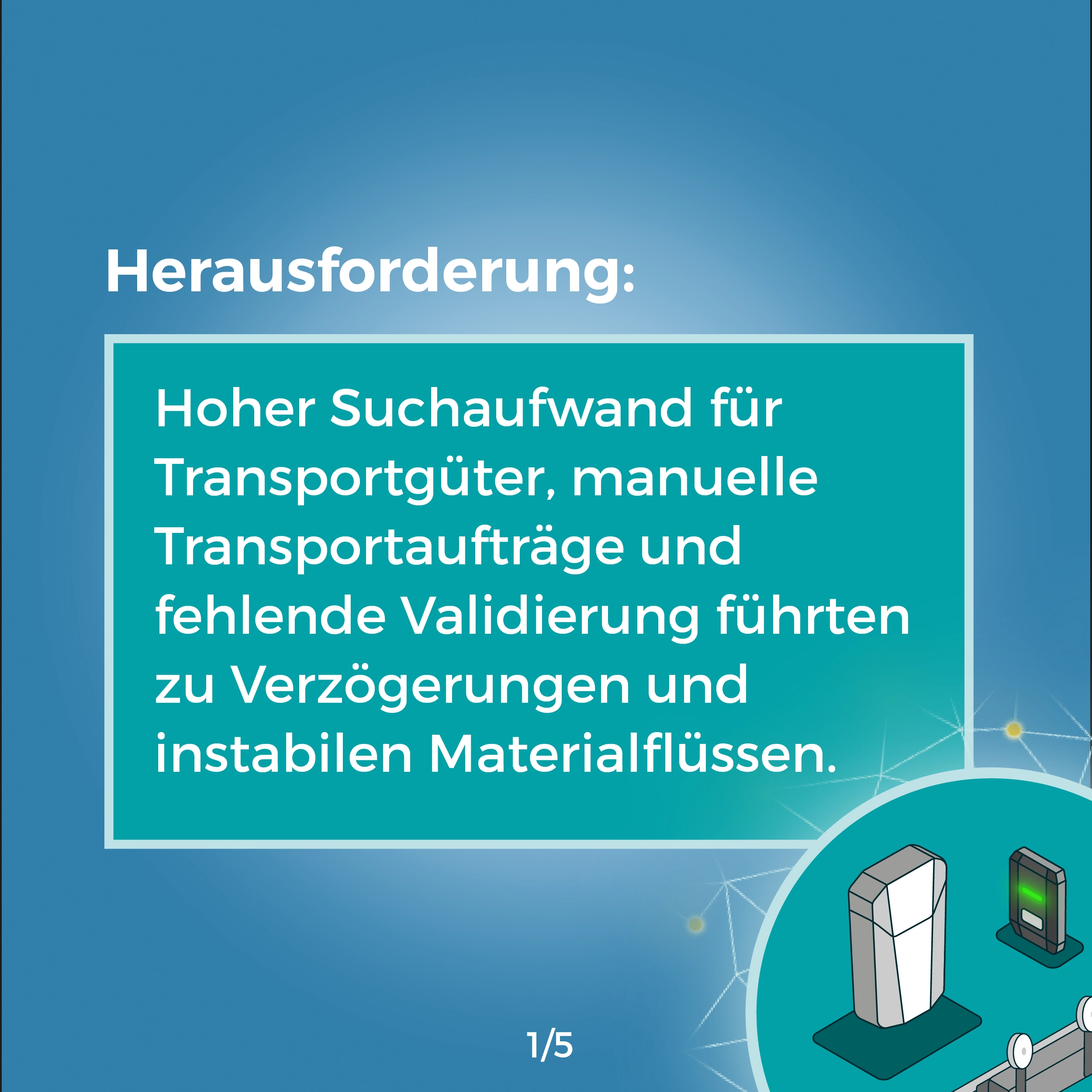 Referenz, Herausforderung, Karussell Praxisbeispiel, Lösungen, RTLS