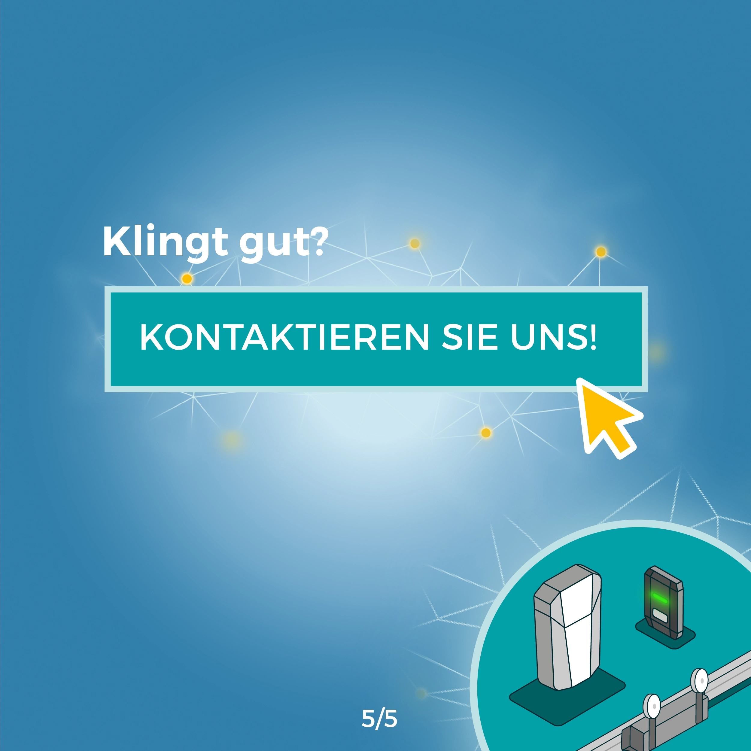 Referenz, Kontakt, Karussell Praxisbeispiel, Lösungen, RTLS